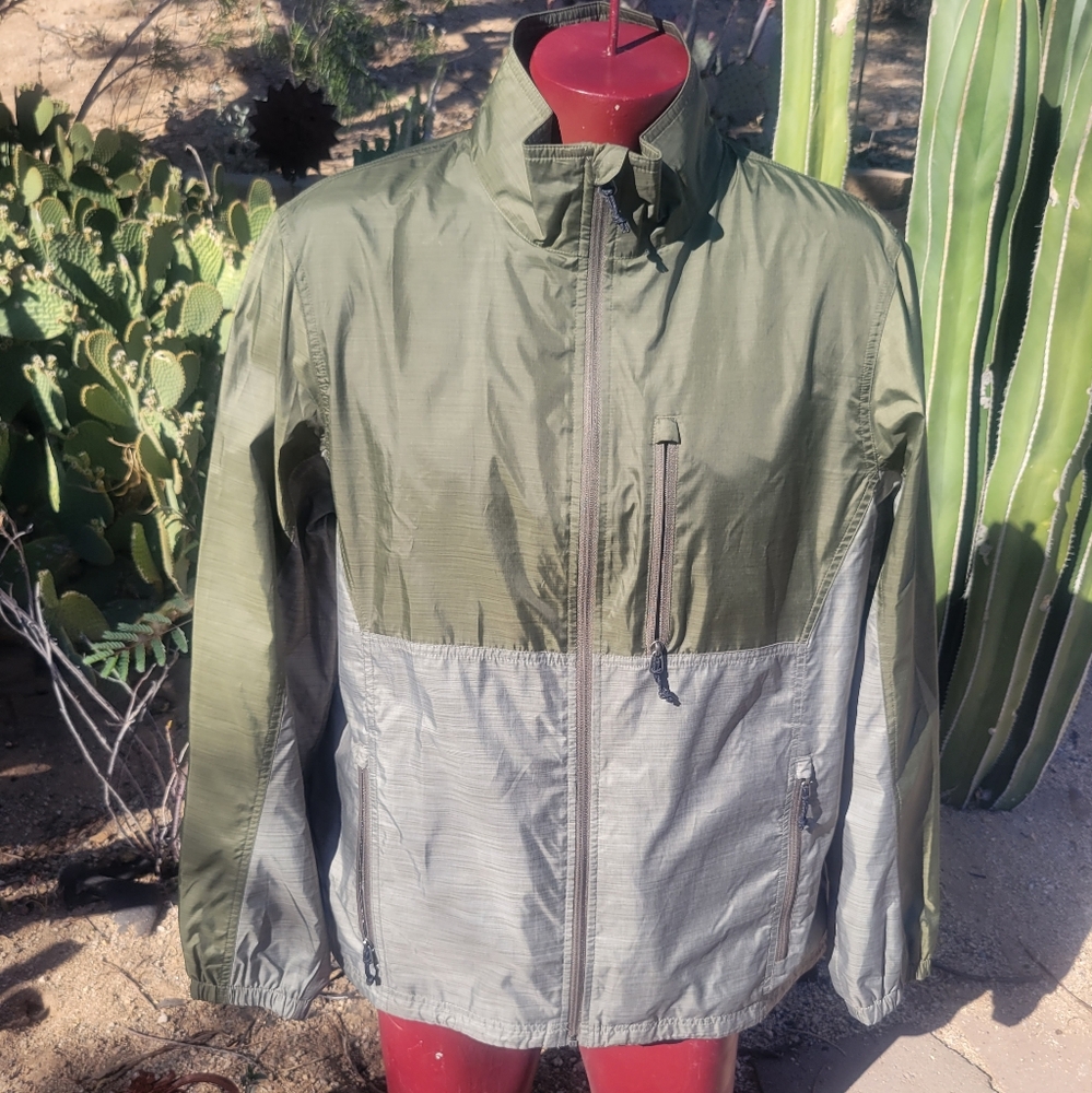 LL Bean Windbreaker LG Green Outdoors